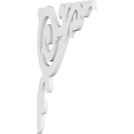 Ekena Millwork Baile Architectural Grade PVC Bracket, 5/8"W X 8"D X 14"H BKTP01X08X14BA